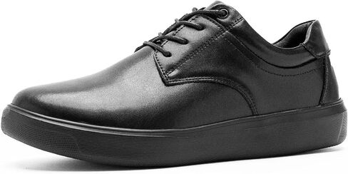 OrthoComfoot Men's Orthopedic Business Leather Dress Shoes - Wide Arch Support Plantar Fasciitis Orthotics Oxford - Cap Toe Comfort Patent Tuxedo Sneakers for Foot and Heel Pain Relief in Kuwait