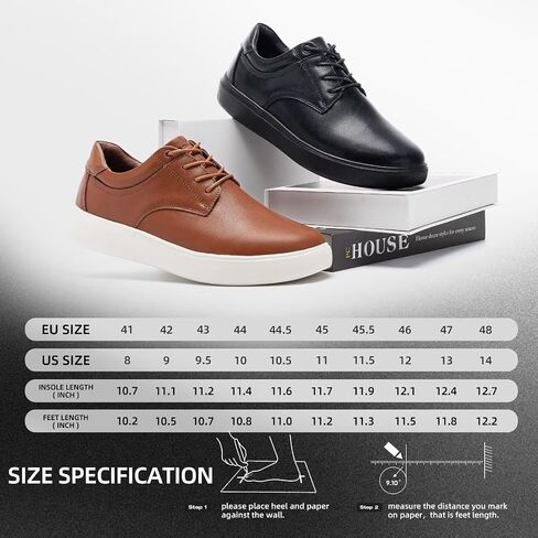 OrthoComfoot Men's Orthopedic Business Leather Dress Shoes - Wide Arch Support Plantar Fasciitis Orthotics Oxford - Cap Toe Comfort Patent Tuxedo Sneakers for Foot and Heel Pain Relief in Kuwait