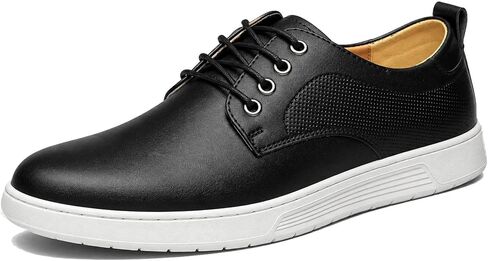 Men's Casual Dress Sneakers Classic Business Formal Comfortable Dress Shoes Leather Fashion Derby Work Oxfords Office Lace Up Non Slip Lightweight Walking Daily Driving Travel Footwear in Saudi Arabia