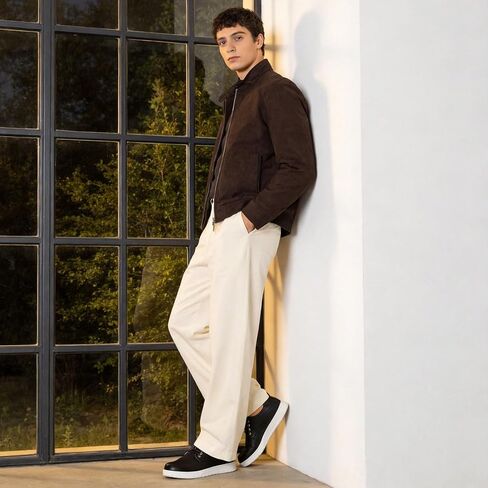 Men's Casual Dress Sneakers Classic Business Formal Comfortable Dress Shoes Leather Fashion Derby Work Oxfords Office Lace Up Non Slip Lightweight Walking Daily Driving Travel Footwear in Saudi Arabia