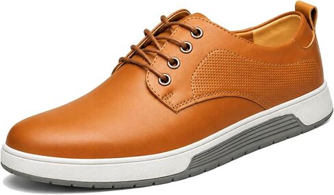 Men's Casual Dress Sneakers Classic Business Formal Comfortable Dress Shoes Leather Fashion Derby Work Oxfords Office Lace Up Non Slip Lightweight Walking Daily Driving Travel Footwear in Saudi Arabia