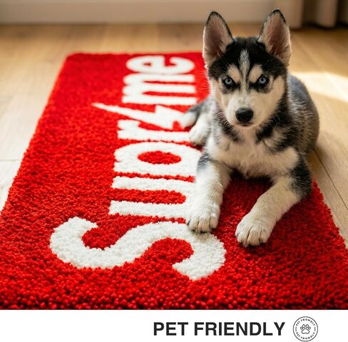 Super Thunder Me Rug for Cool Gaming Room Decor - Fluffy 43x16 Wall Decor for Streetwear & Hypebeast Room Decor - Non Slip & Non Shedding Bedroom Rug - Machine Washable Mat for Bathroom Decor in Kuwait