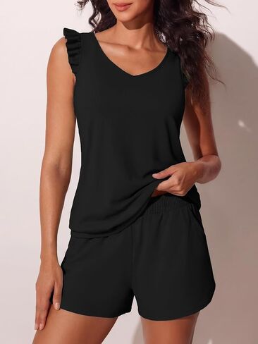 Ruffle Tankini Swimsuits for Women Modest Bathing Suit with Shorts and Pockets High-Back 2026 Swimwear in Kuwait