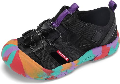 Kids Sandals Boys Girls Wide Toe Box Summer Shoes Closed-Toe Hiking Beach Sneakers in Kuwait