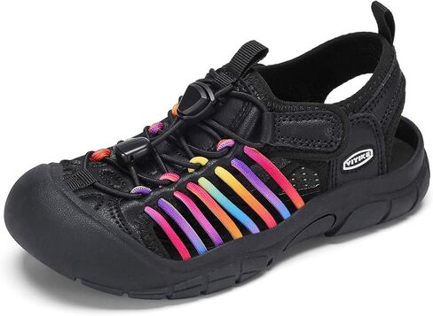 Kids Sandals Boys Girls Wide Toe Box Summer Shoes Closed-Toe Hiking Beach Sneakers in Kuwait