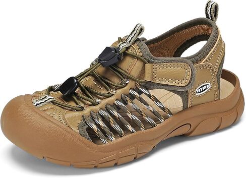 Kids Sandals Boys Girls Wide Toe Box Summer Shoes Closed-Toe Hiking Beach Sneakers in Kuwait
