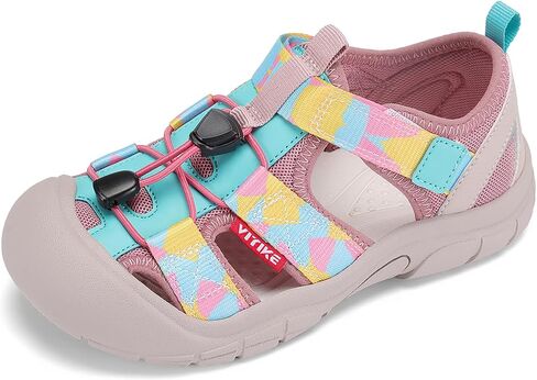 Kids Sandals Boys Girls Wide Toe Box Summer Shoes Closed-Toe Hiking Beach Sneakers in Kuwait