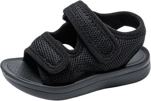 Drecage Toddler Sandals for Boys Girls, Breathable Kids Summer Walking Shoes with Arch Support, Non Slip Adjustable Kids Sport Sandals for Beach Pool Outdoor in Saudi Arabia