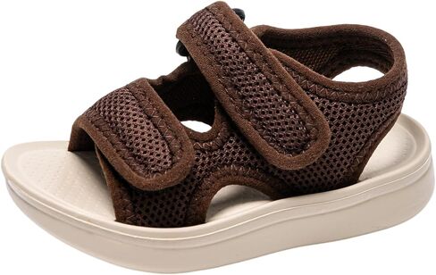 Drecage Toddler Sandals for Boys Girls, Breathable Kids Summer Walking Shoes with Arch Support, Non Slip Adjustable Kids Sport Sandals for Beach Pool Outdoor in Saudi Arabia