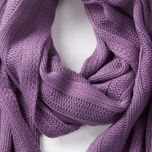 ScarvesMe CC للجنسين شتاء دافئ واسع مضلع محبوك وشاح مستطيل دافئ in Kuwait
