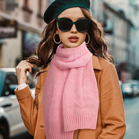 وشاح كامل للنساء، أوشحة شتوية ناعمة من شانيل، وشاح نسائي سميك دافئ للطقس البارد، داكن in Kuwait