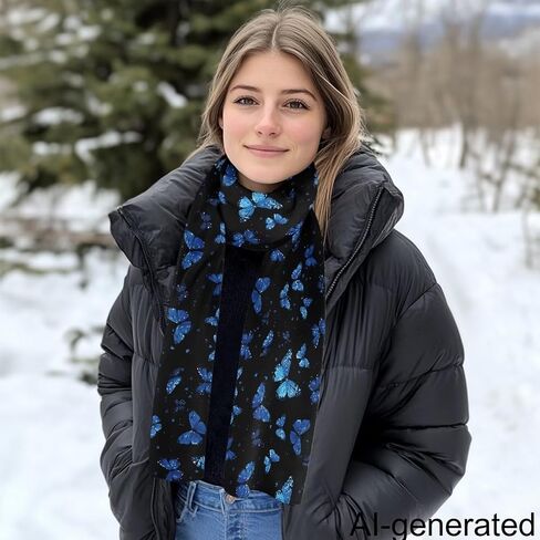 Scarf for Women,Soft Chenille Winter Scarves,Womens Warm Thick Scarf for Cold Weather Comfortable and Skin Friendly in Saudi Arabia