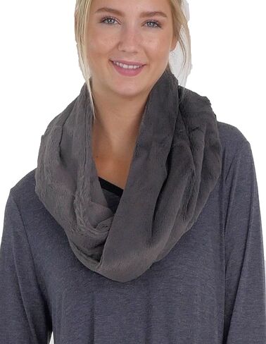 MELODY Faux fur Infinity scarf neck warmer snood for women and men in Saudi Arabia