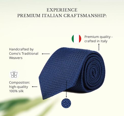 Oliver Wicks Navy & Burgundy Striped 100% Silk Tie - Made in Italy, Hand-Finished & Tipped, Small Batch, Premium Accessory for Men, 8cm Wide, 150cm Long in Saudi Arabia