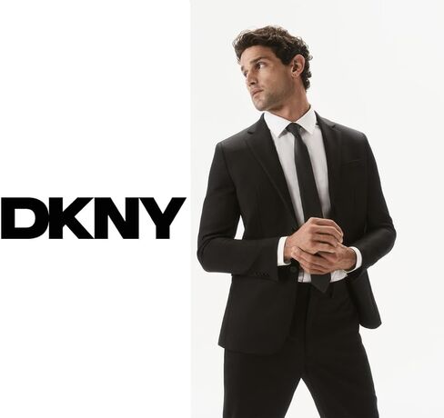 DKNY Men’s Purple Neckties – Slim 2.75" Width | Solid & Patterned Dress Ties for Business and Formal Wear in Saudi Arabia