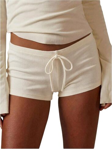MakeMeChic Women's Striped Micro Shorts Low Rise Y2K Summer Cute Booty Shorts in Saudi Arabia