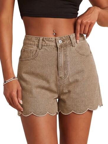 FEKOAFE Womens Jean Shorts 2026 High Waisted Stretch Ripped Denim Shorts for Women in Saudi Arabia