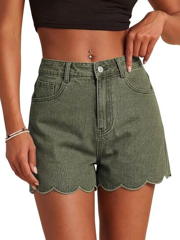 FEKOAFE Womens Jean Shorts 2026 High Waisted Stretch Ripped Denim Shorts for Women in Saudi Arabia