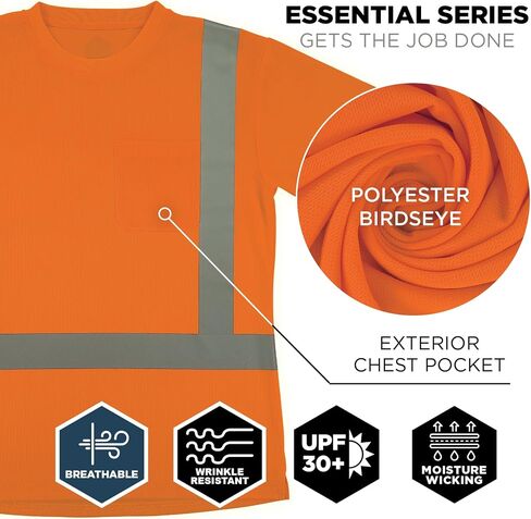 Ergodyne Unisex Adult Glowear 8274 Women’s Essential Hi-vis T-Shirt - Type R, Class 2 in Kuwait