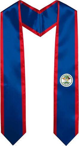 Dem Rep of the Congo Kinshasa Flag Graduation Sash Satin Scarf 72" Stole for Abroad Student International Study Class in Saudi Arabia