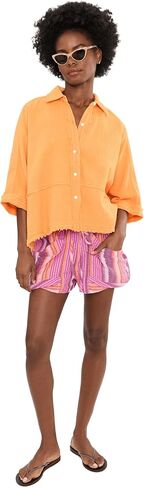 Free People Good Fortune Stripe Shorts in Saudi Arabia