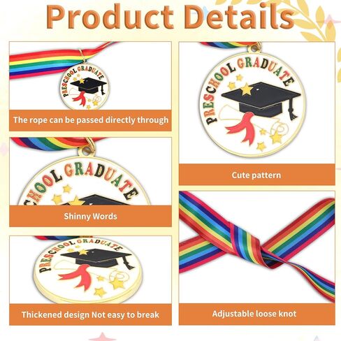 2Pcs Preschool Graduation Class of 2026 – Kids Graduation Sash with Medal, Graduation Gifts with Pre-K Grad Sash in Saudi Arabia