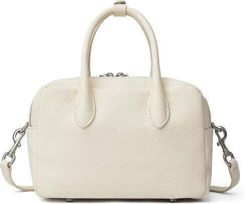 DAILANDO Soft Leather Top Handle Satchel Purse for Women, Medium Two Pockets Barrel Tote Bag with Detachable Crossbody Strap in Saudi Arabia