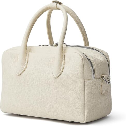 DAILANDO Soft Leather Top Handle Satchel Purse for Women, Medium Two Pockets Barrel Tote Bag with Detachable Crossbody Strap in Saudi Arabia