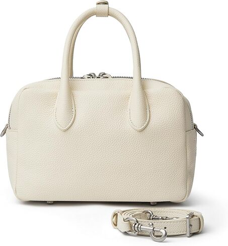 DAILANDO Soft Leather Top Handle Satchel Purse for Women, Medium Two Pockets Barrel Tote Bag with Detachable Crossbody Strap in Saudi Arabia