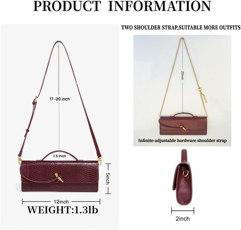 Crocodile Clutch Purses for Women w/ 2 Style Strap women's evening handbags vegan leather Evening Clutch Top-handle Handbag in Saudi Arabia