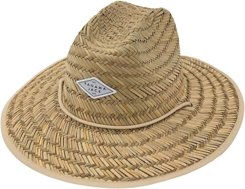 Panama Jack Mens & Womens Lifeguard Straw Hats - Handwoven, Big Brims, UPF 50+ Sun Protection in Saudi Arabia