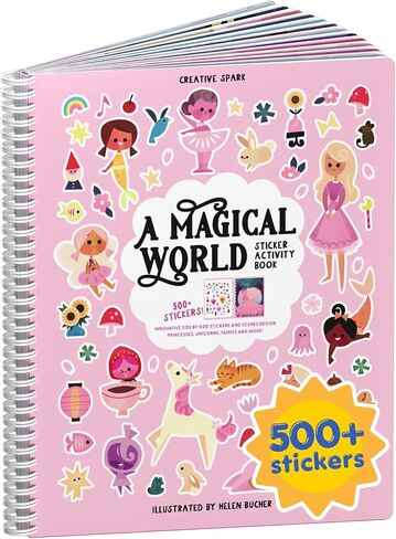 CUPKIN Holly Jolly Holiday Stickers for Kids, Toddler Sticker Book, Santa Christmas Activity Book, Toddler Travel Essentials, 300+ Christmas Stickers + 8 Sticker Scenes and Coloring Pages in Saudi Arabia