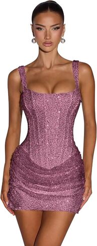 Sequin Homecoming Dresses Short Spaghetti Strap Formal Cocktail Prom Gown Junior's Corset Graduation Dresses in Kuwait