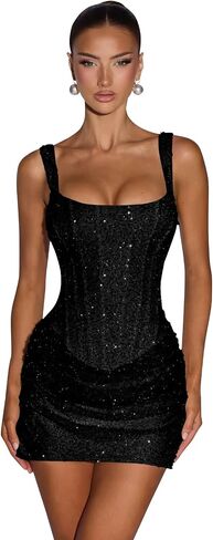 Sequin Homecoming Dresses Short Spaghetti Strap Formal Cocktail Prom Gown Junior's Corset Graduation Dresses in Kuwait