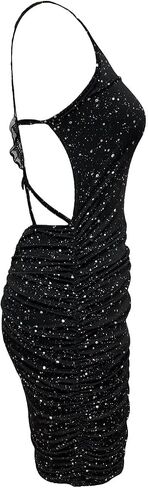 Women Hollow Out Butterfly Dress Sexy Party Dress Glitter Shiny Bodycon Dress Figure Flattering Cocktail Evening Wear in Kuwait