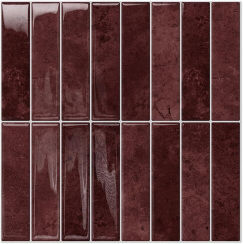 STICKGOO 10-Sheet Peel and Stick Backsplash Tile, Self Adhesive Vinyl Wall Tiles, Stick on Backsplash for Kitchen and Bathroom(Thicker Design) in Kuwait