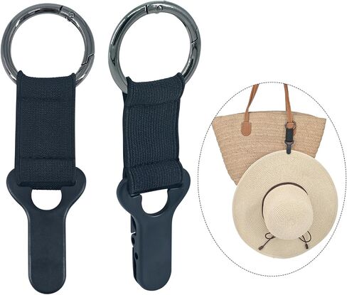 2-Pack Hat Attachment Clip for Bags - Essential Travel Accessory for Backpack, Purse, Luggage on Beach Trips & Outdoor Adventures in Saudi Arabia