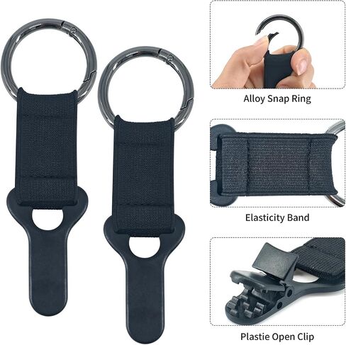 2-Pack Hat Attachment Clip for Bags - Essential Travel Accessory for Backpack, Purse, Luggage on Beach Trips & Outdoor Adventures in Saudi Arabia