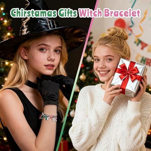 Witch Bracelet - Pink and Green Bracelet, Friendship Bracelet Merch Witch Stuff Gifts for Women, Witch Jewelry Accessories for Fans, Wicked Party Supplies Themed Gifts in Saudi Arabia