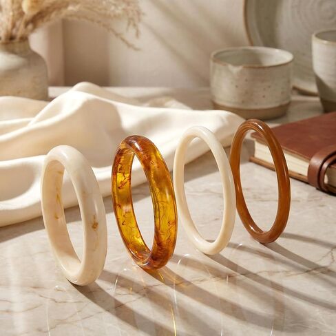 Acrylic Bangles Bracelets for Women Chunky Resin Irregular Bracelets Colorful Wide Geometric Bangles Fashions Thick Statement Stackable Bracelet in Saudi Arabia