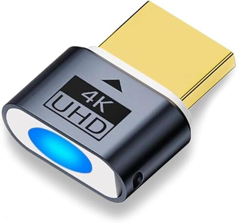 HDMI Interface Analog Plug 4K Display Emulator Host Display Disk Runs Better HDTV Interface Deceiver Adapter Compatible with Windows Mac OSX Linux Support 4kx2k 2160P 1080p (3) in Kuwait