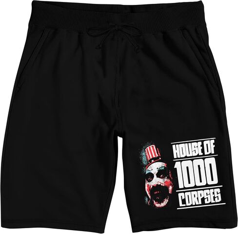 شورت بيجامة نوم أسود للرجال من Bioworld House Of 1000 Corpses Captain Spaulding in Kuwait