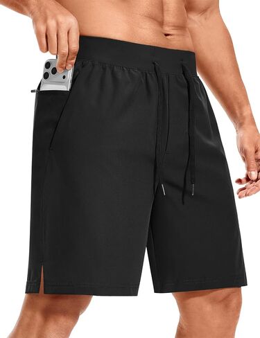 ASPO Men's Workout Shorts Quick Dry Athletic Running Short with Zipper Pockets Lightweight 7" for Gym Basketball in Saudi Arabia