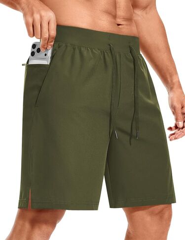 ASPO Men's Workout Shorts Quick Dry Athletic Running Short with Zipper Pockets Lightweight 7" for Gym Basketball in Saudi Arabia