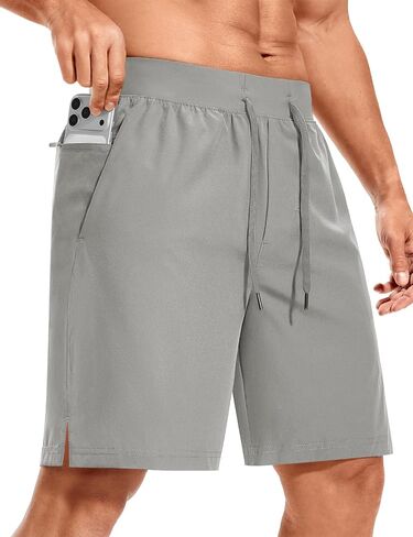 ASPO Men's Workout Shorts Quick Dry Athletic Running Short with Zipper Pockets Lightweight 7" for Gym Basketball in Saudi Arabia