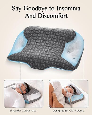 وسادة توقف التنفس أثناء النوم لمستخدمي Cpap، وسائد مريحة من إسفنج الذاكرة قابلة للتعديل Cpap للنوم على الجانب والظهر، وتقليل تسرب الهواء وضغط القناع in Kuwait