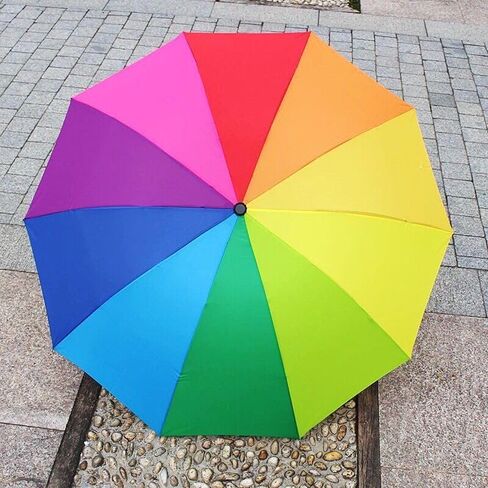 Colorful Folding Umbrella, Umbrella Fabric Comes in 10 Random Colors in Kuwait