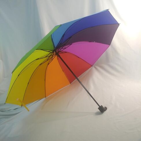 Colorful Folding Umbrella, Umbrella Fabric Comes in 10 Random Colors in Kuwait