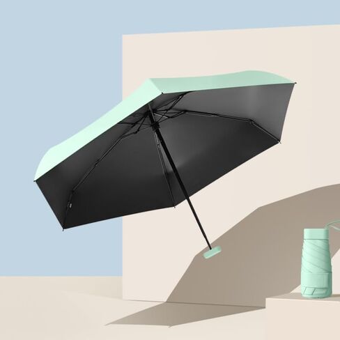 Mini folding umbrella with umbrella case,Flat umbrella handle in Kuwait