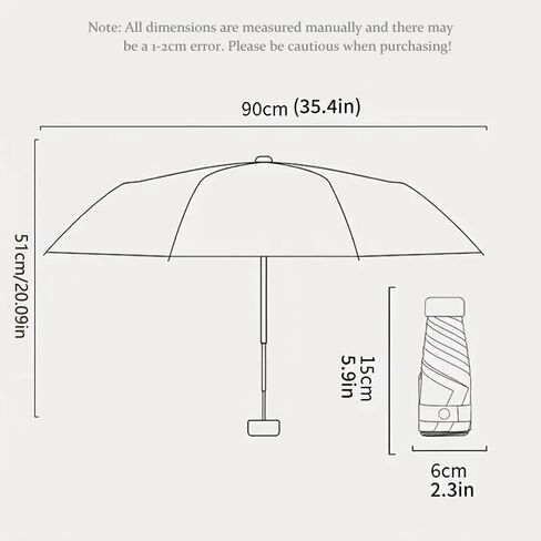 Mini folding umbrella with umbrella case,Flat umbrella handle in Kuwait